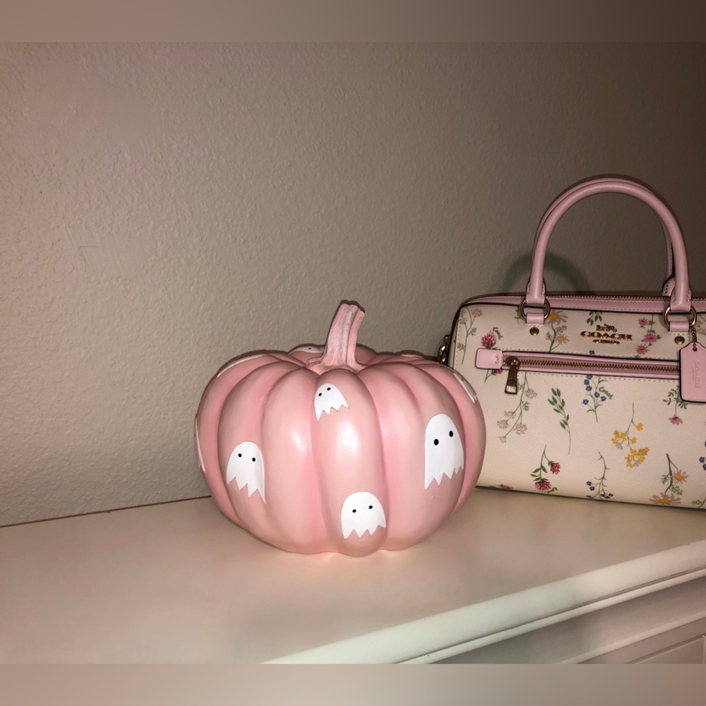 Pink Ghost Pumpkin
